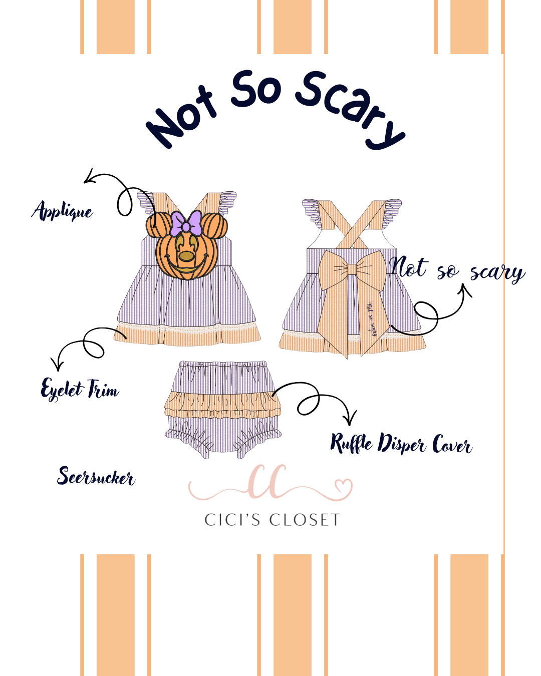 Not So Scary Mouse Diaper Set - ETA AUGUST