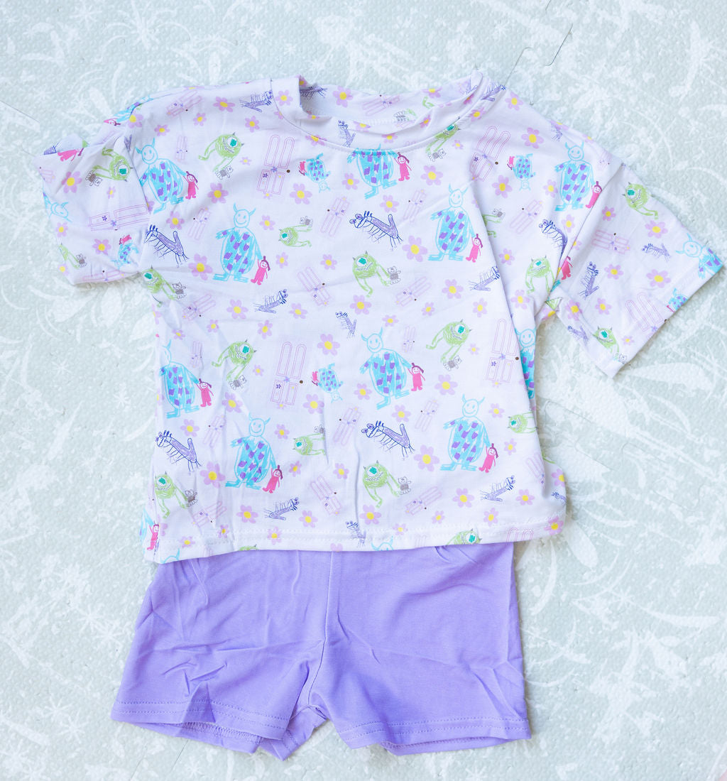 So Cute It’s Scary Tshirt and Biker Shorts - ETA JUNE