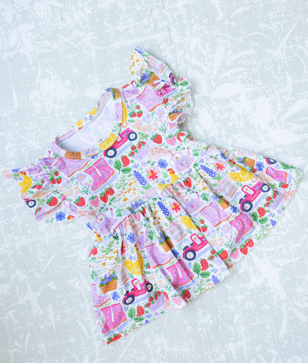 A Day at the Farm - Bamboo Bodysuit Twirl