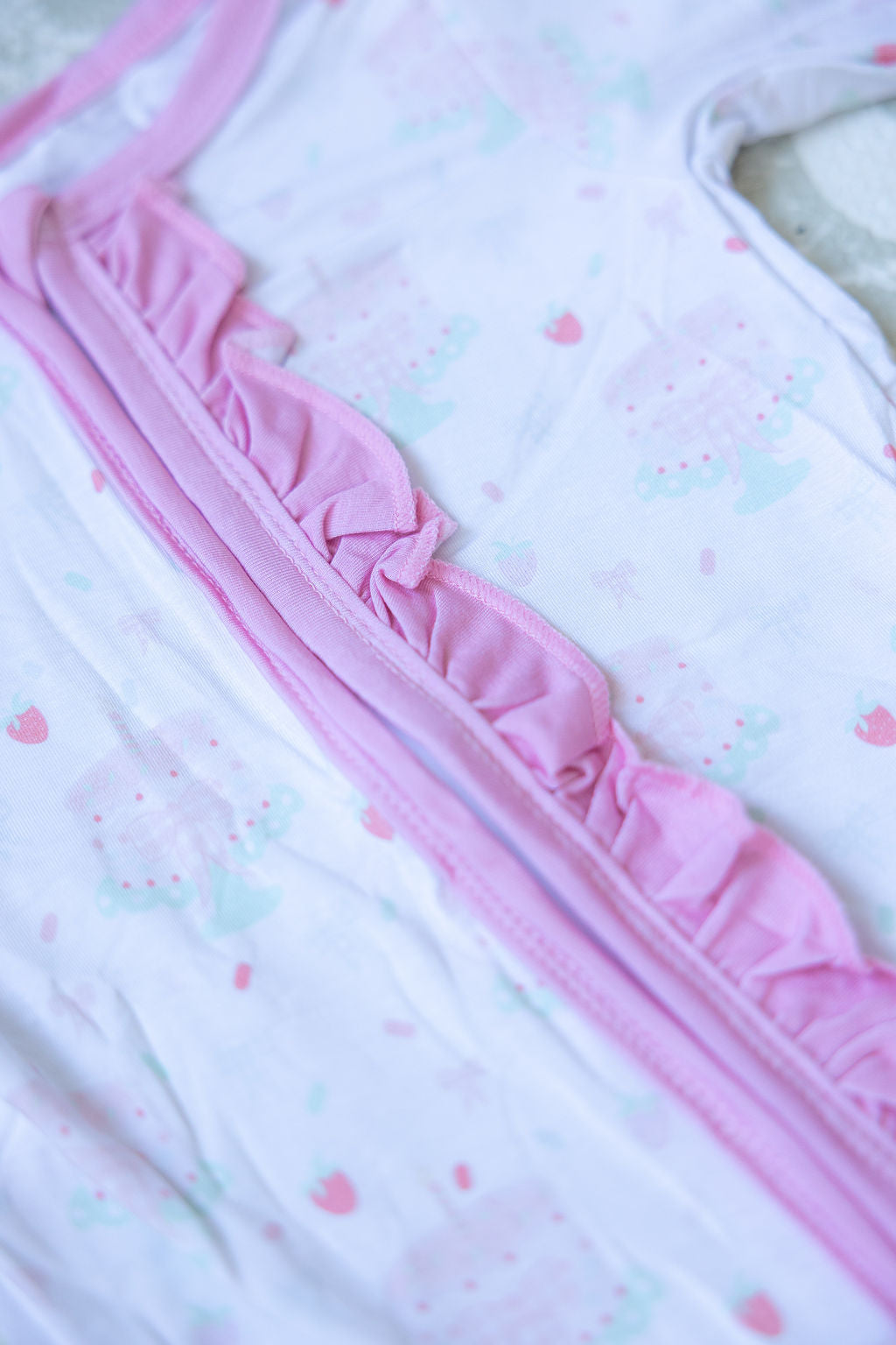 Lakelynn's Sweet Celebration - Bamboo Two-way zipper ruffle convertible Zippy - ETA JUNE