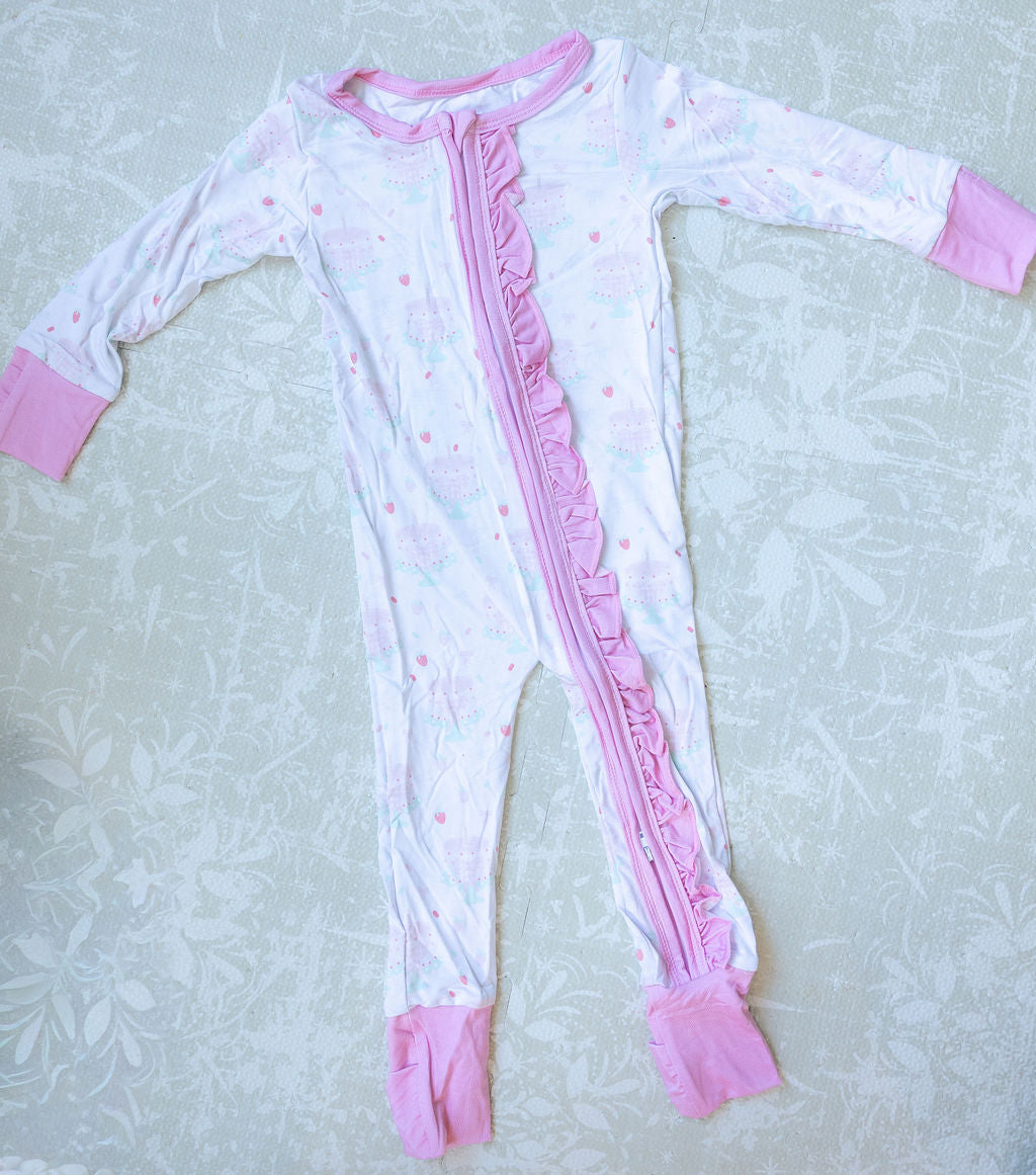 Lakelynn's Sweet Celebration - Bamboo Two-way zipper ruffle convertible Zippy - ETA JUNE