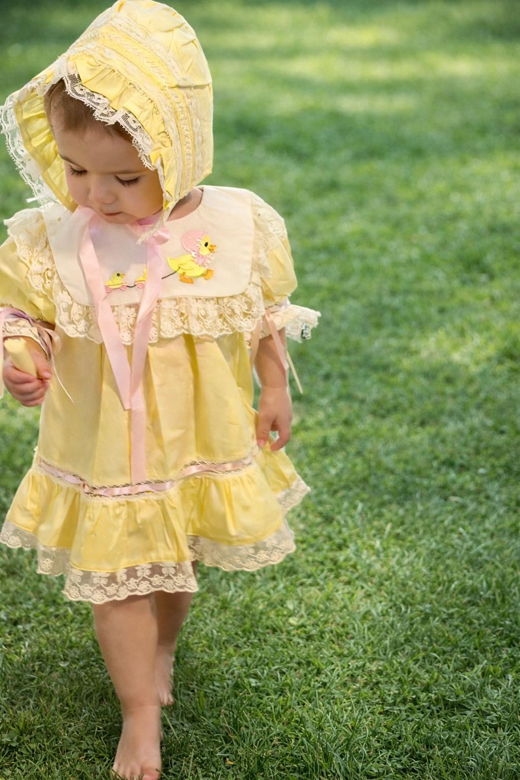 Darling Duck | Dress with Bloomers & Bonnet
