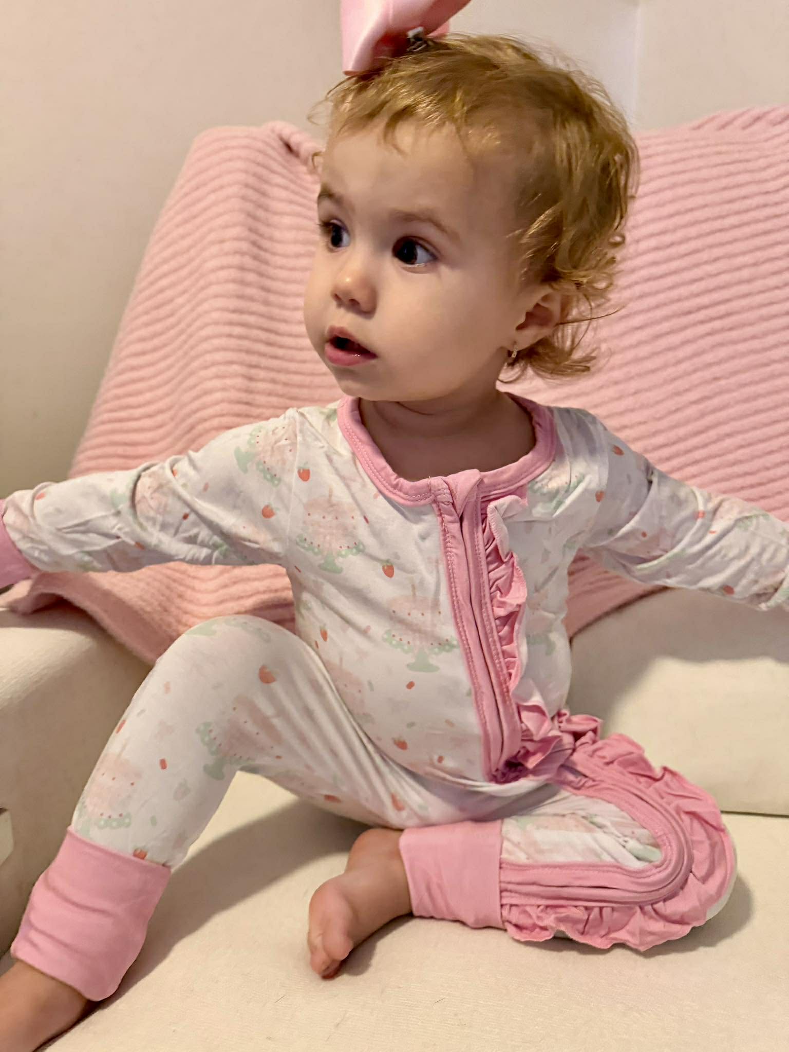 Lakelynn's Sweet Celebration - Bamboo Two-way zipper ruffle convertible Zippy - ETA JUNE