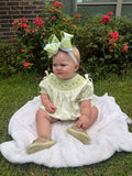 Vintage Garden Grace Sage Bishop Neckline Bubble