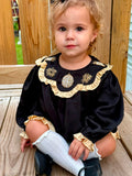 New Years Glam Silk Beaded Diaper Set/Dress - ETA November