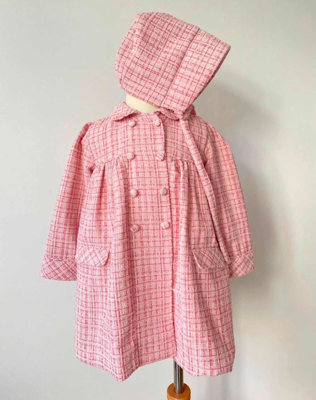 Pink Tweed Dress Coat Only - ETA NOV