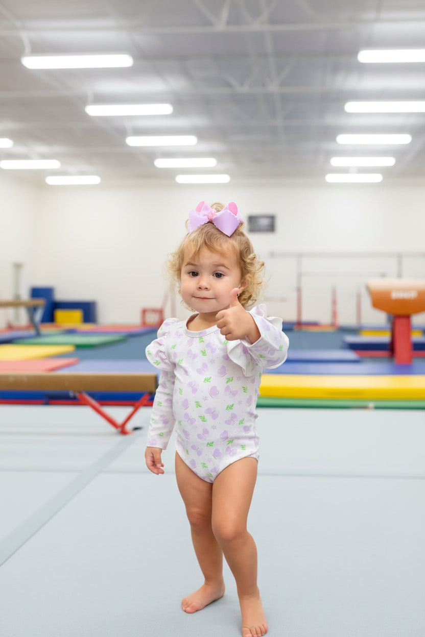 Butterfly Kisses Ruffle Leotard