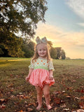 Darling Little Pumpkin Embroidered Bubble