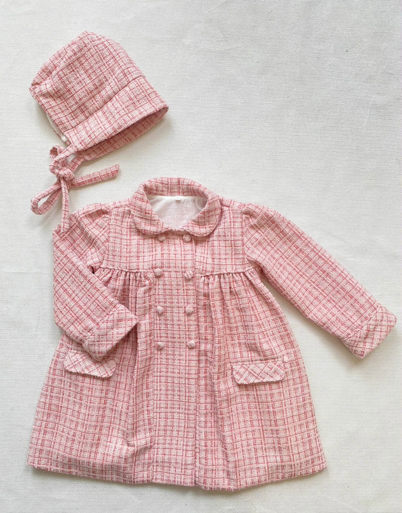 Pink Tweed Dress Coat Only - ETA NOV