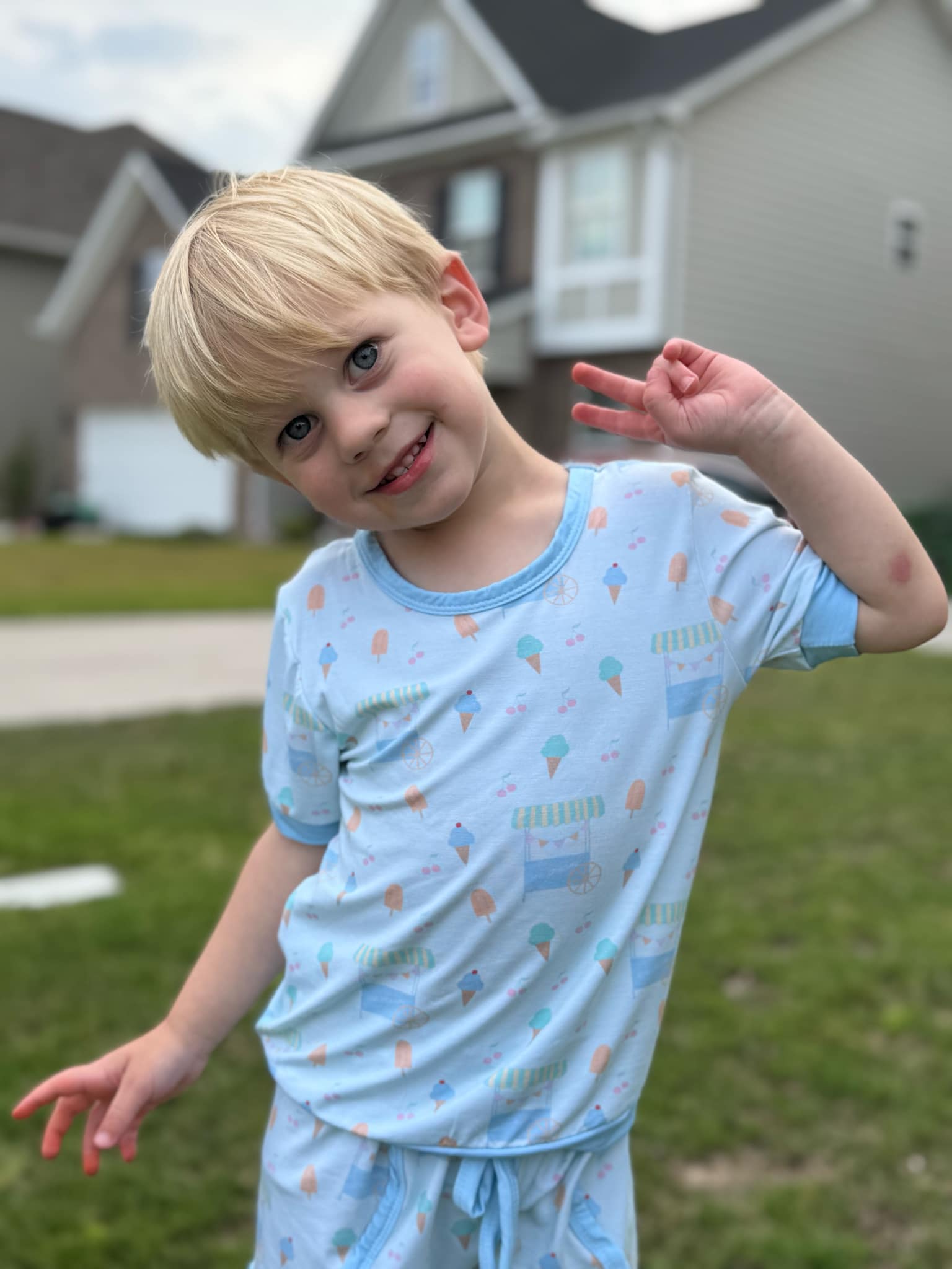 Cici's Two Sweet- Bamboo Unisex Raglan Daywear Set