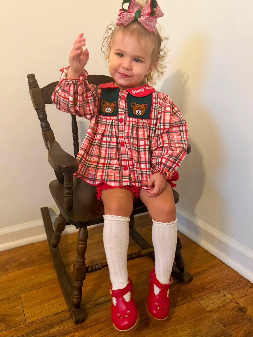 Beary Cute - Double Smock Knit Set