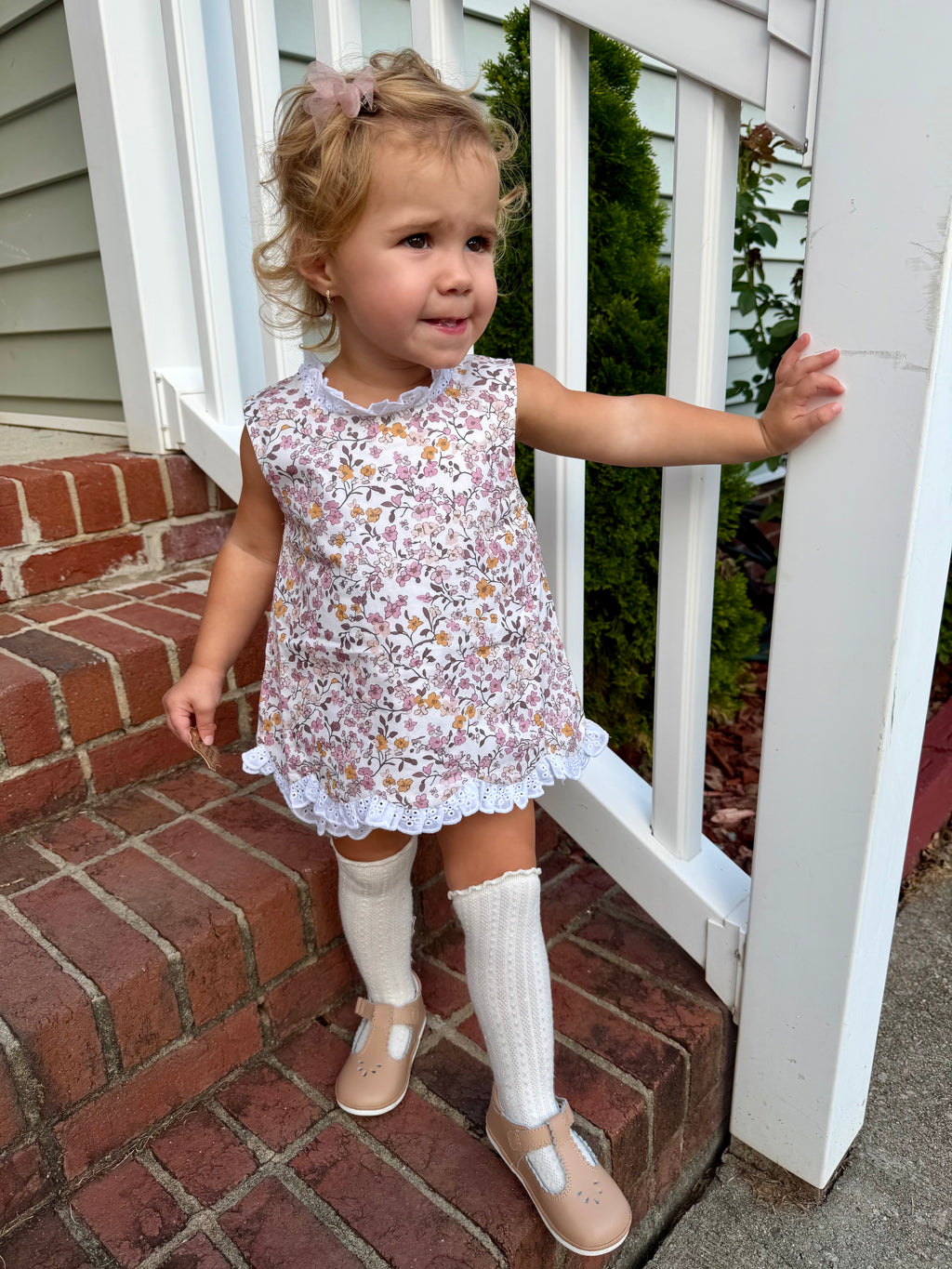 Pretty Petals Girls Floral Bloomer Set