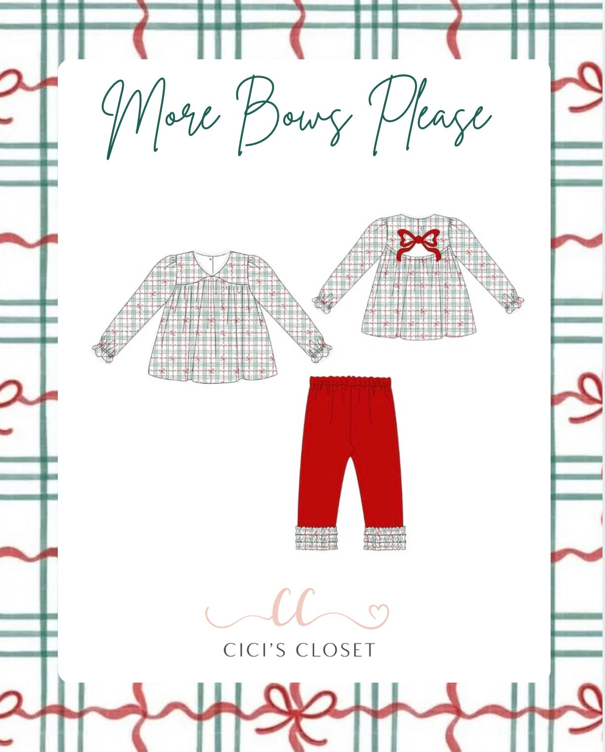 Bow Back Holiday Set - ETA OCT