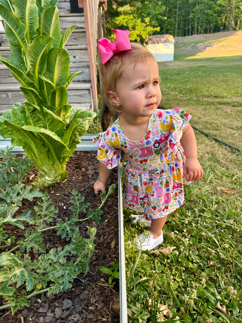 A Day at the Farm - Bamboo Bodysuit Twirl