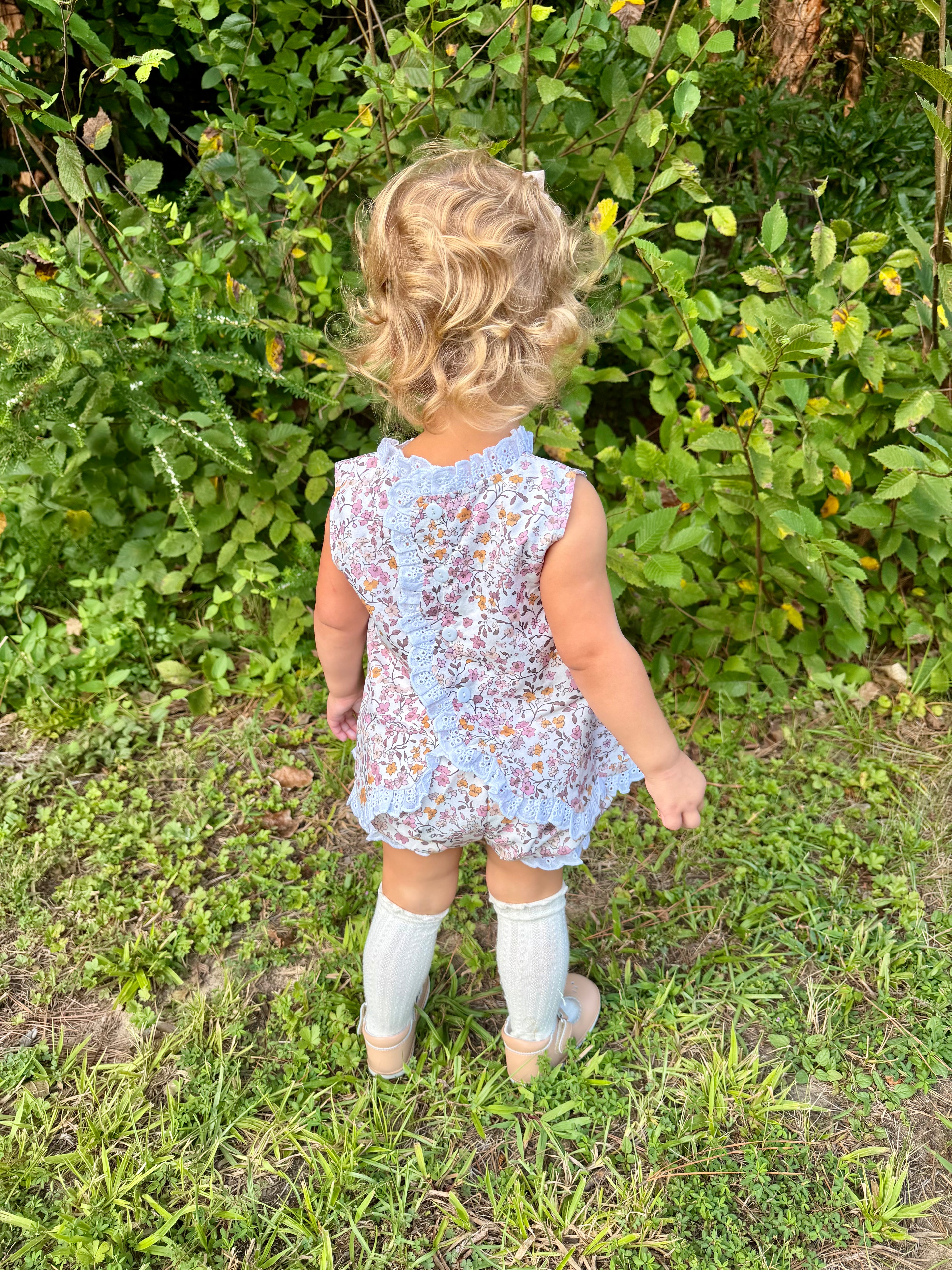 Pretty Petals Girls Floral Bloomer Set