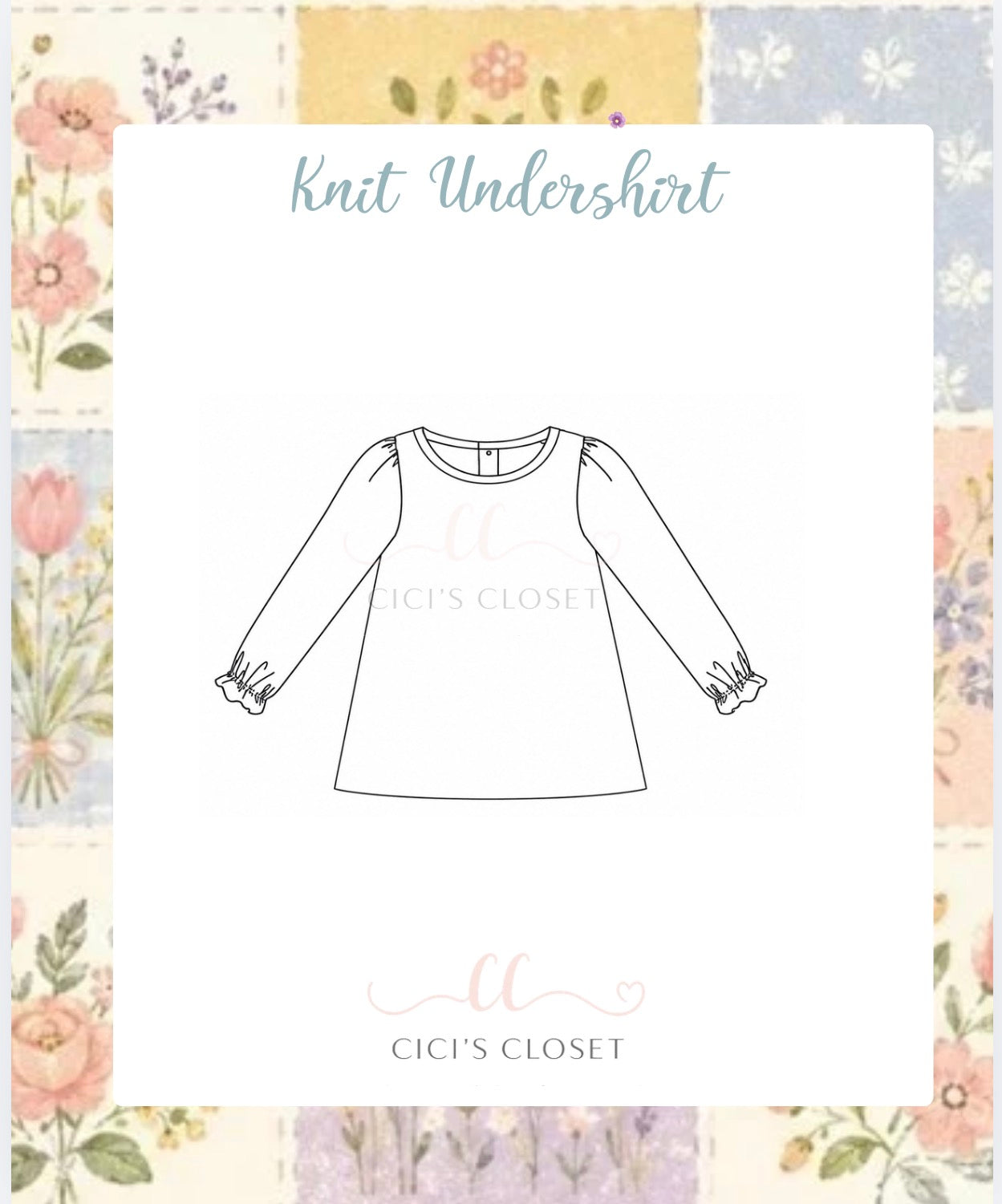 Long Sleeve Crewneck Undershirt