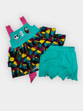 Girls Nightmare Before Patchwork Bloomer Short Set