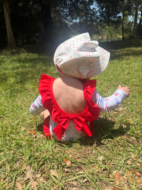 Americana Collection - Girls Long Sleeve Swim - ETA MAY