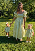 Vintage Garden Grace Sage Women's Smocked Maxi Dress