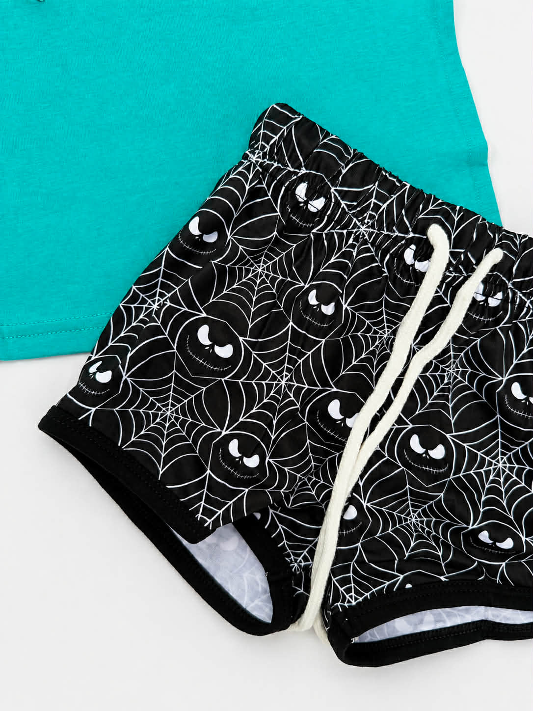 Nightmare Before Naptime Boys Halloween Shorts Set