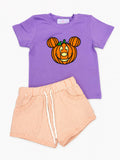 Not So Scary Mouse Boys Halloween Shorts Set
