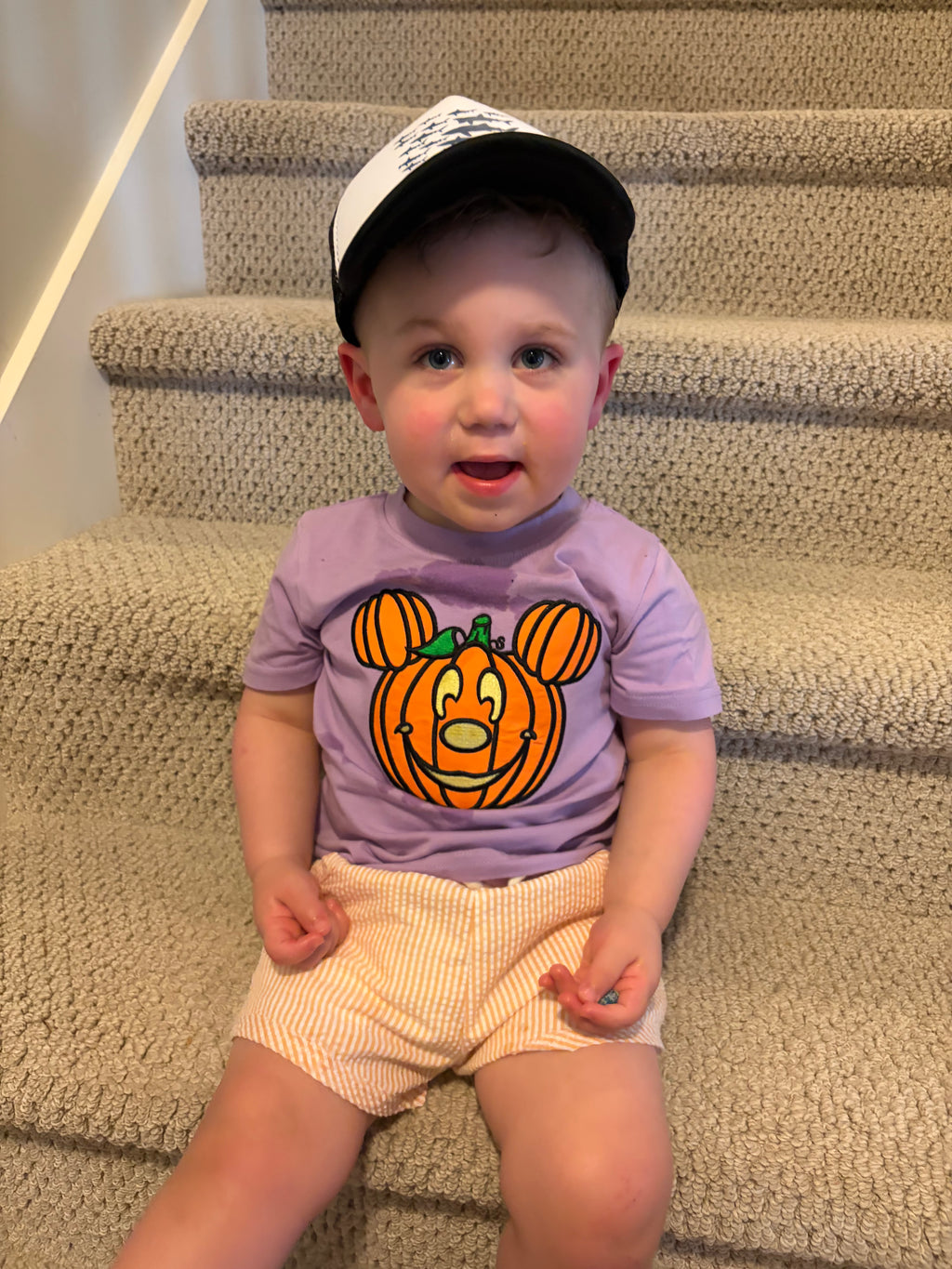 Not So Scary Mouse Boys Halloween Shorts Set