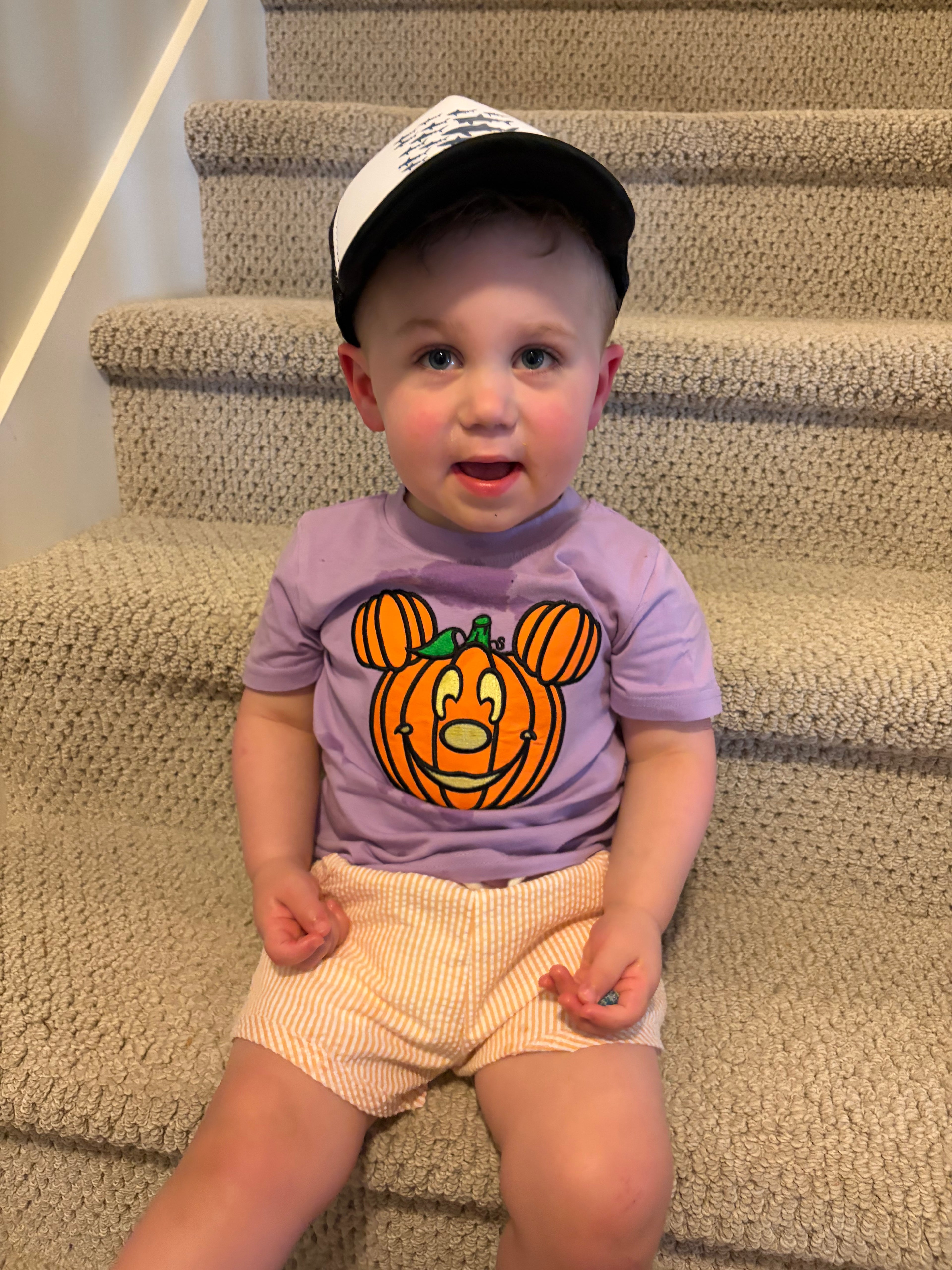 Not So Scary Mouse Boys Halloween Shorts Set