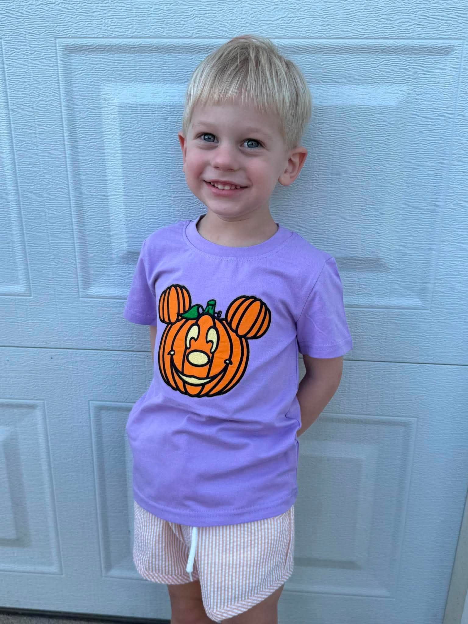 Not So Scary Mouse Boys Halloween Shorts Set
