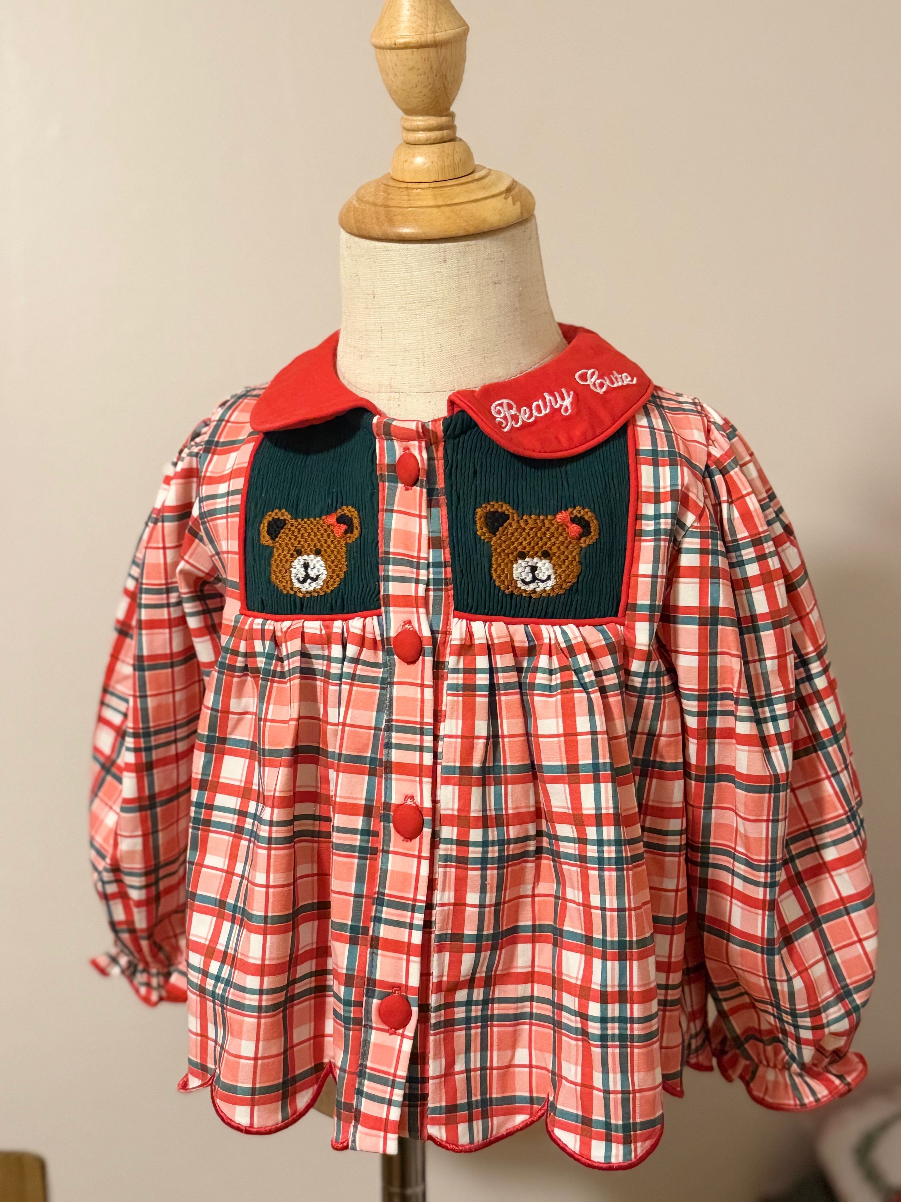 Beary Cute - Double Smock Knit Set