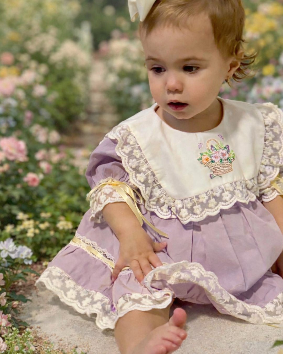Lavender Reverie Dress with Bloomers