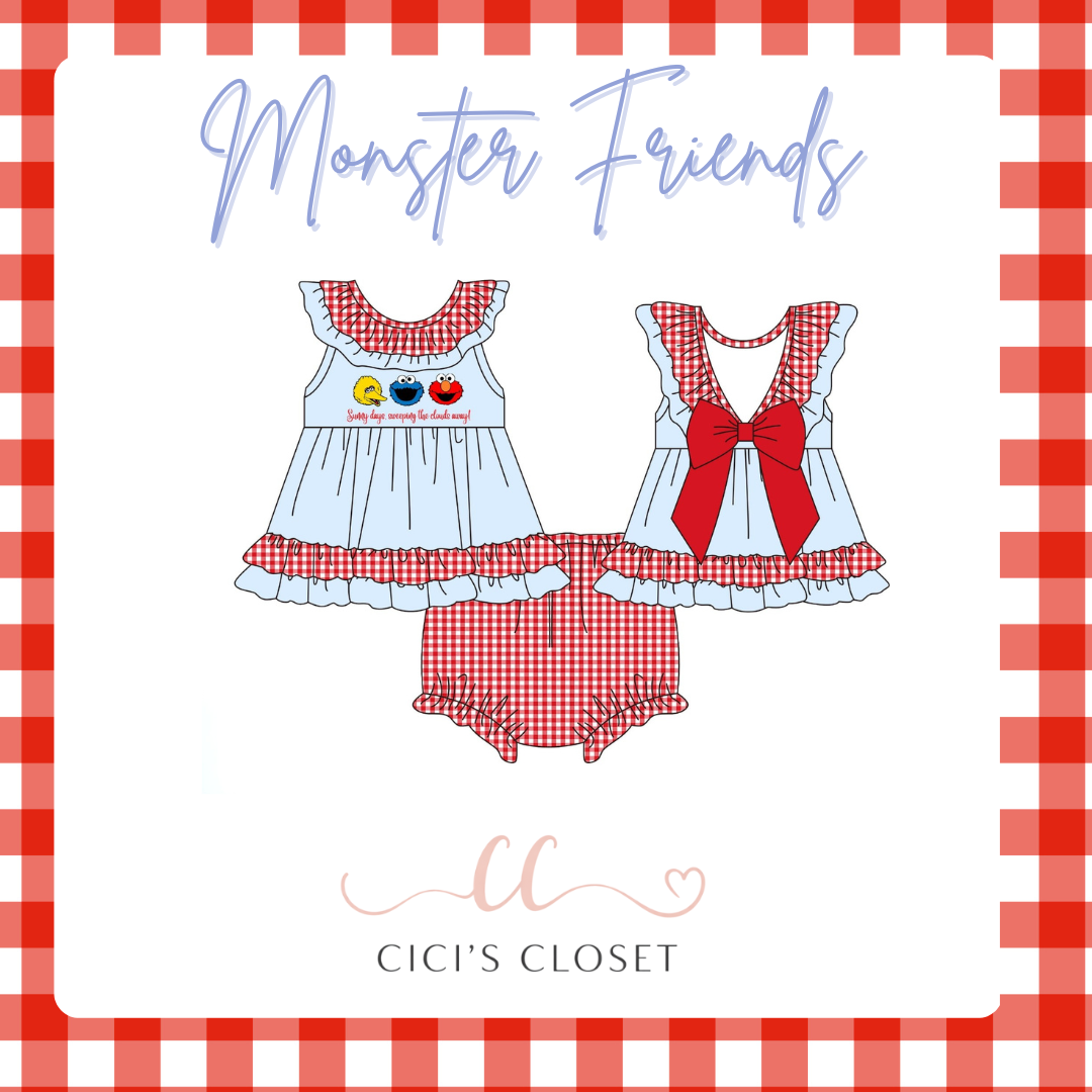 Monster Friends Diaper Set