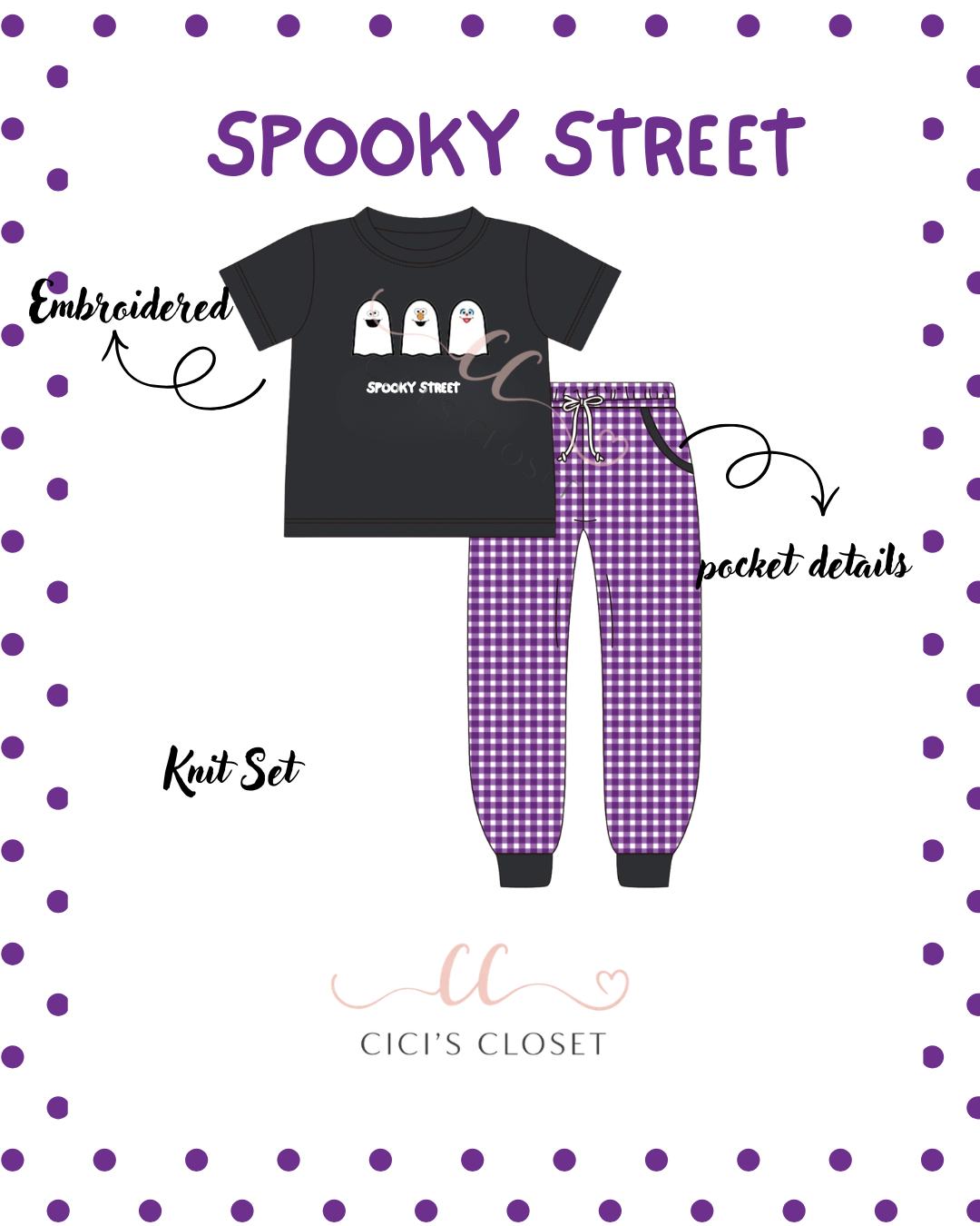 Spooky Street Shirt and Jogger Set - ETA AUGUST