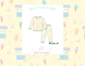 Cici's Two Sweet (with bows) - Bamboo Two Piece LS Set - ETA JUNE