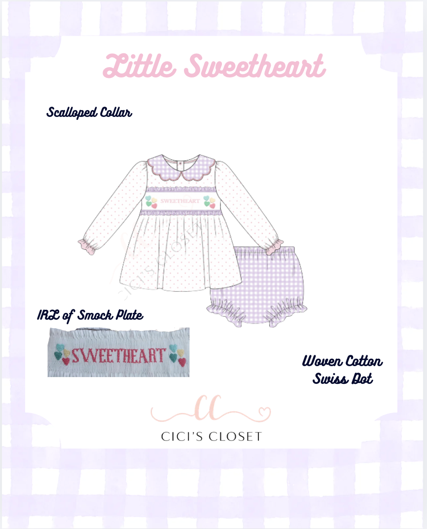 Little Sweetheart Bloomer Shorts/Dress ETA DEC