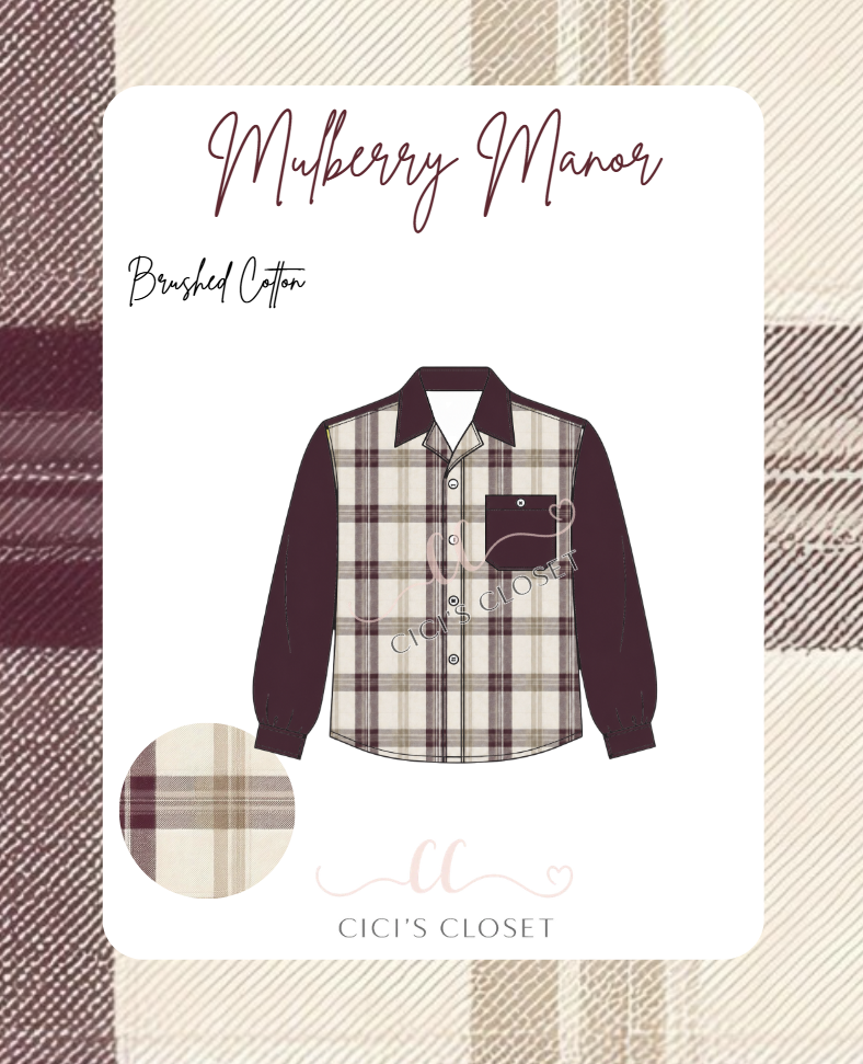 Mulberry Manor Button Down - ETA OCT