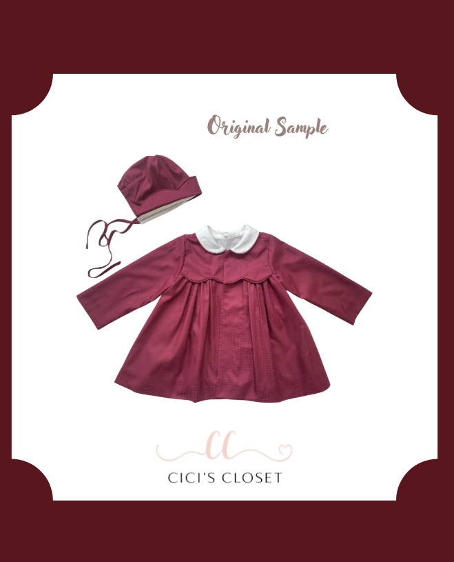 Red Tweed Dress Coat Only - ETA NOV