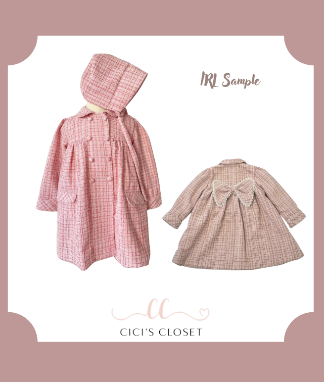 Pink Tweed Bonnet - Bonnet Only Lising - ETA NOV