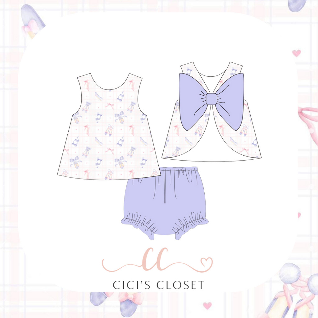 Tiny Dancer Diaper Set