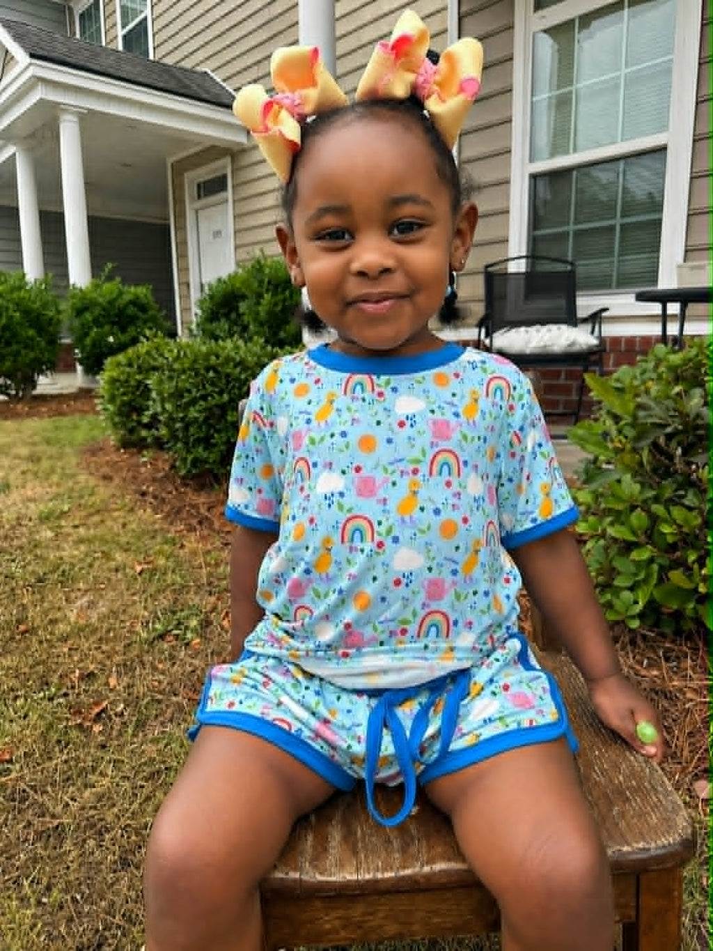 Cici's Puddle Party - Bamboo Unisex Raglan Daywear Set