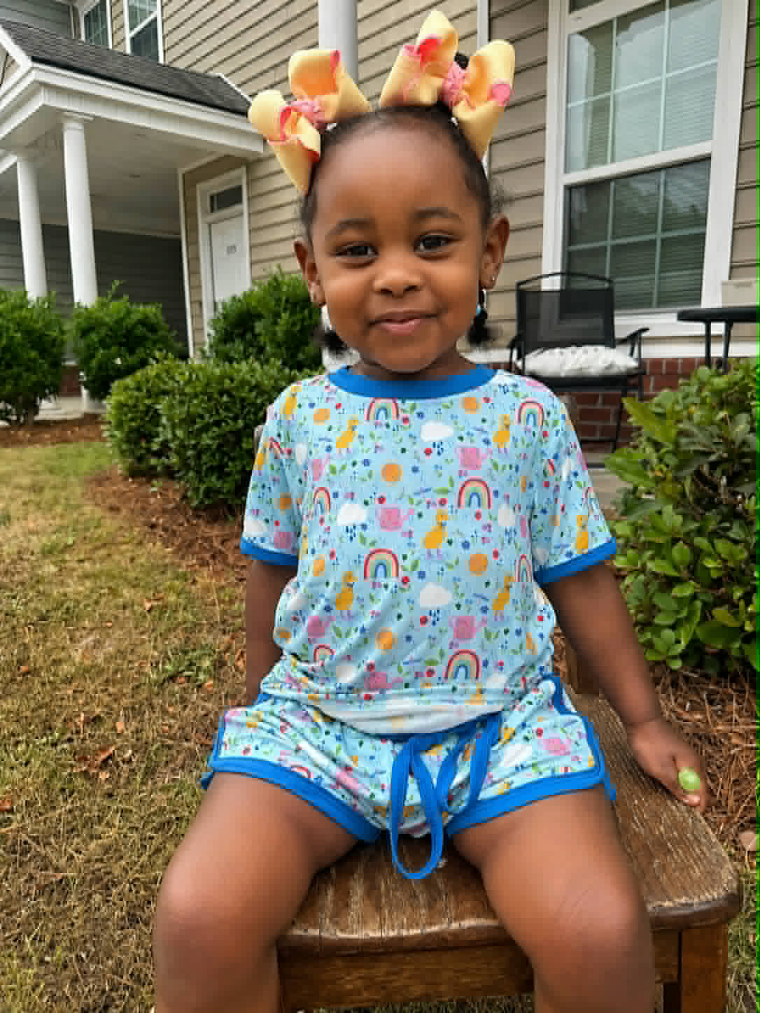 Cici's Puddle Party - Bamboo Unisex Raglan Daywear Set